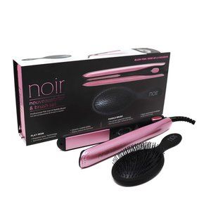 Noir Nouveau Flat Iron Styler and Brush Set